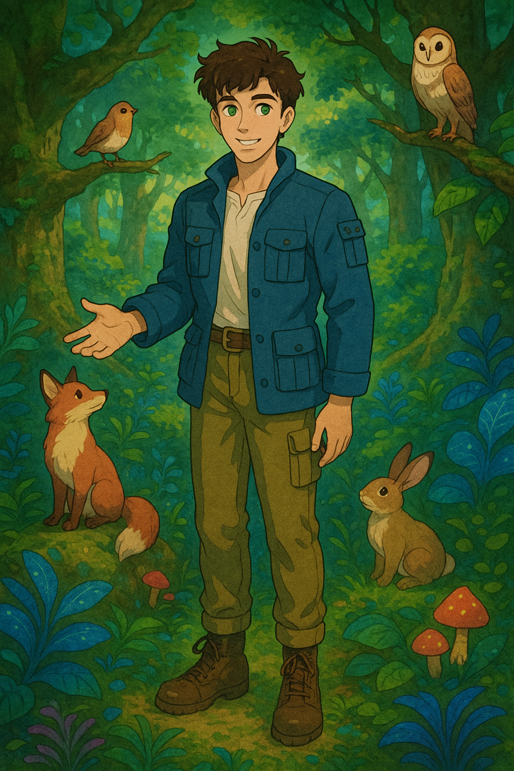 Background scenery created with Ghibli AI Generator